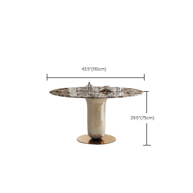 Pedestal Dining Table Round Dining Table for Kitchen Dining Room