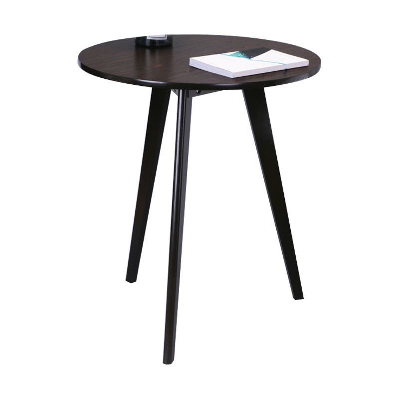 Scandinavian 23.6"/27.5" Round Wooden Top Side Table 3 Legs End Table