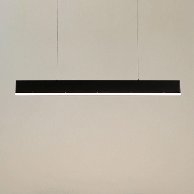 Contemporary Simple Style Rectangle LED Island Light Pendant Lights for Office