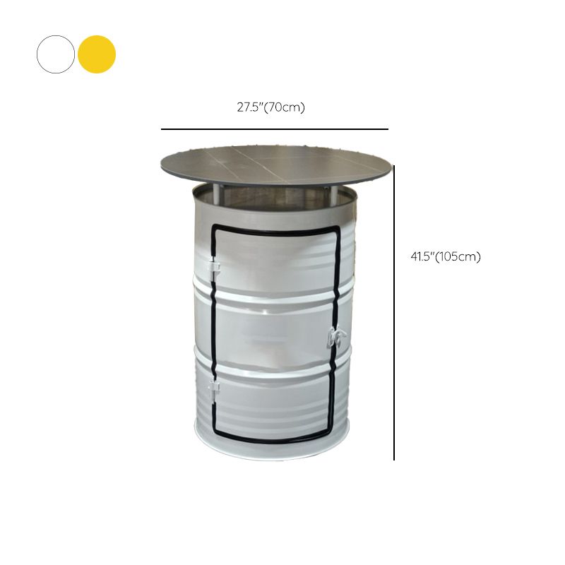 1/2/3 Pieces Modern Table and Stool Metal Bar Pub Table Set for Bar