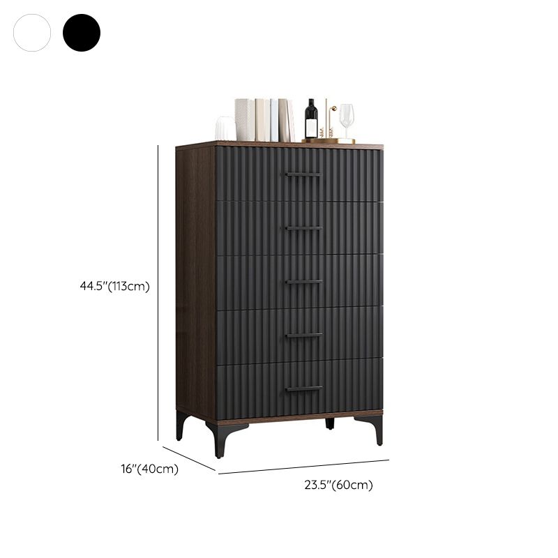 Contemporary Lingerie Chest Wood Storage Chest Dresser for Home