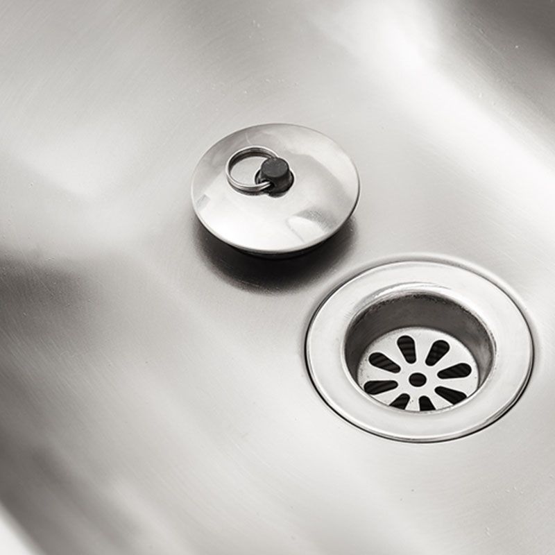 Contemporary Bathroom Sink with Pop-Up Drain Metal Rectangular Wall Mount Bathroom Sink