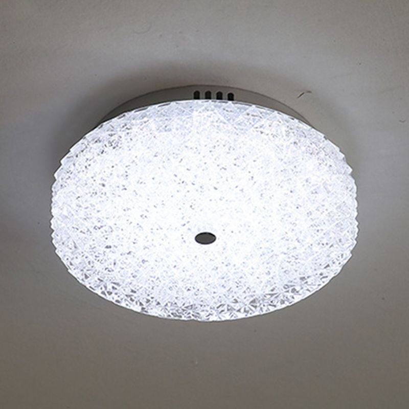 Modern Ceiling Mount Light LED Close to Ceiling Lamp with Glass Shade for Living Room