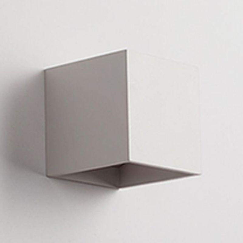 2-Light Metal Wall Lighting Modern Rectangular Shade Wall Mounted Light Fixture