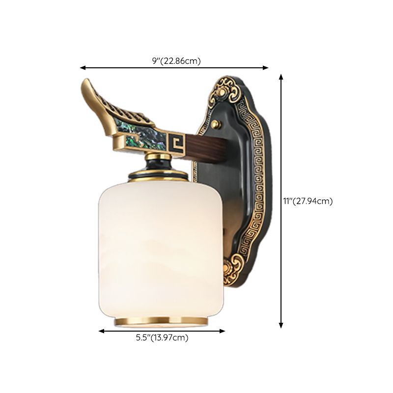 Glass Shade Wall Mounted Light Fixture Modernism Wall Mounted Sconce