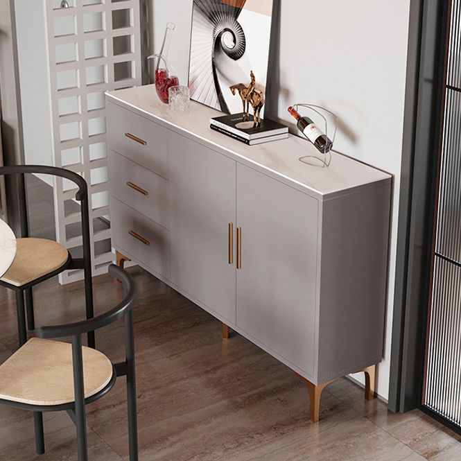 Sintered Stone Enclosed TV Storage Scandinavian Rectangle TV Cabinet