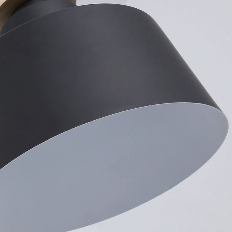 1-Light Pendant Lamp Nordic Macarons Style Metal Dining Room Hanging Lamp