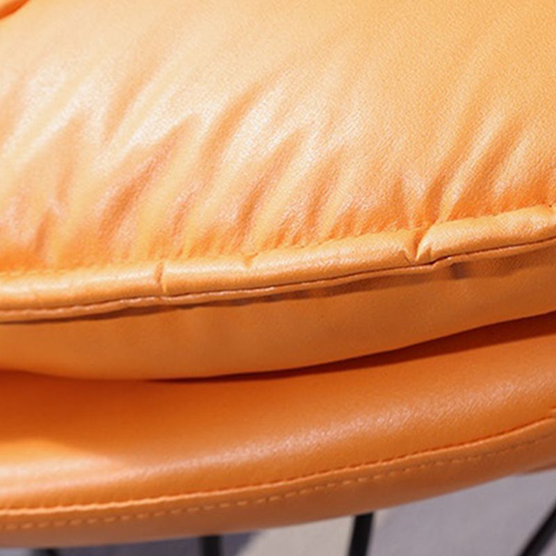 26.77" L x 37.40" W x 34.64" H Reclining Armless Lounge Chair with Sewn Pillow Back