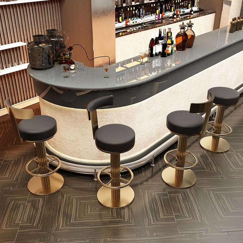 Leather Bar Stool Adjustable Height Counter Stool for Bristol