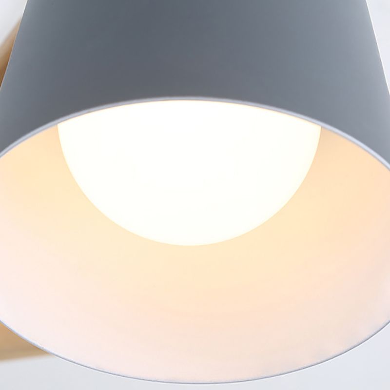 Nordic Colorful Chandelier Metal Wood Pendant Lighting Fixtures for Living Room