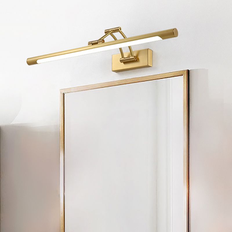 Swingarm Wandlamp Minimalisme METALLISCHE LED MESSCHAPPELIJKE BAR LICHT VOOR MIROR CABEL