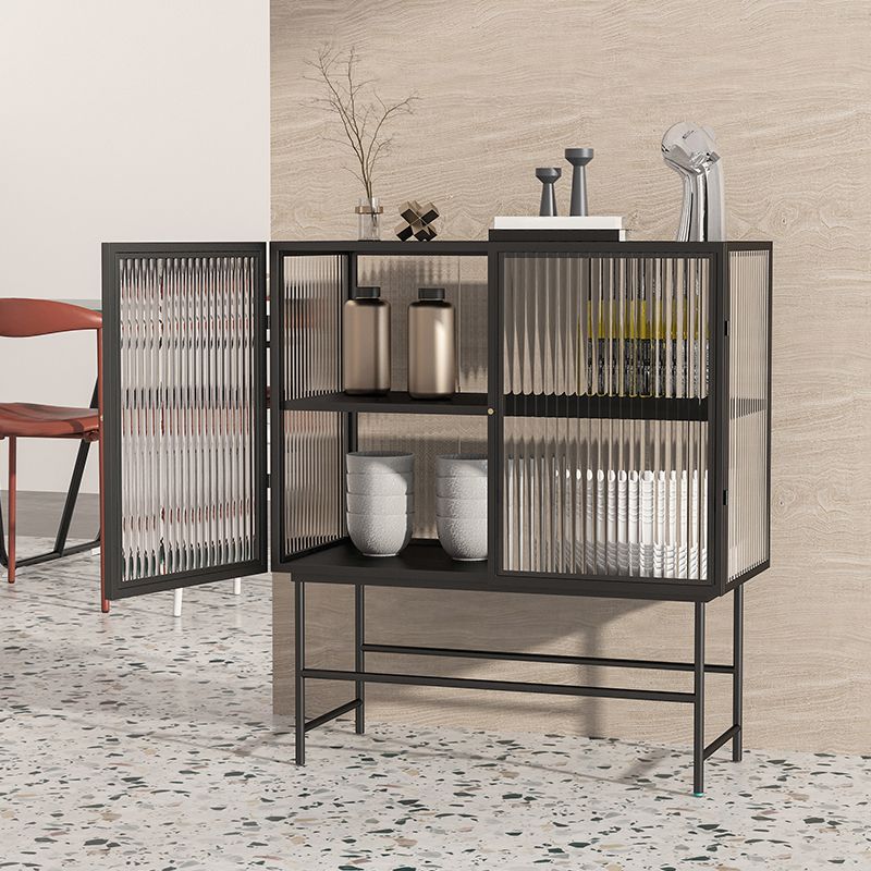 35.43"H Sideboard Modern Style Dining Server with 2 Doors for Kitchen and Dining Room