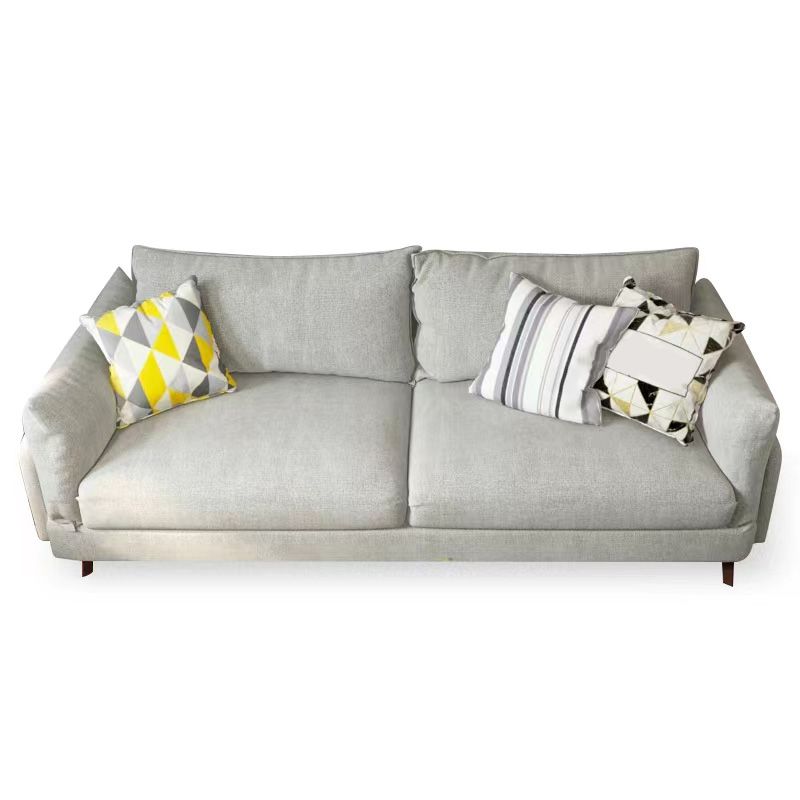 Kissen -Oberarm -Sofa 29,53 "D x 27,56" H 3 -Seat -Kissen Holzsitze