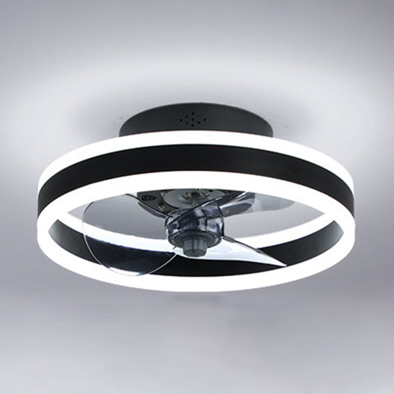 Modern Style Ceiling Fan Lighting Metal 2 Light Ceiling Fan Lighting for Living Room