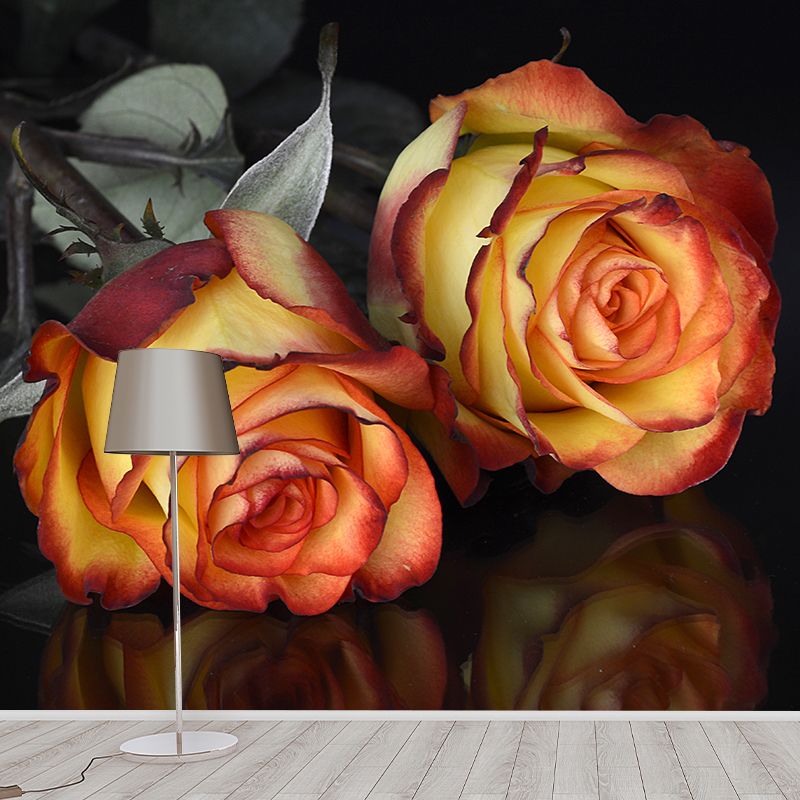 Mural Wallpaper Modern Photography Roses Living Room Wall Mural