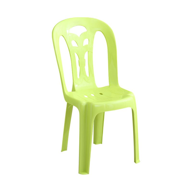 Sillas apilables plásticas contemporáneas del lado trasero del listón de la silla sin brazos para el hogar
