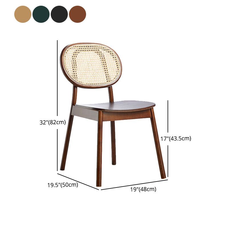 Silla de comedor de madera tradicional, silla lateral trasera King Louis
