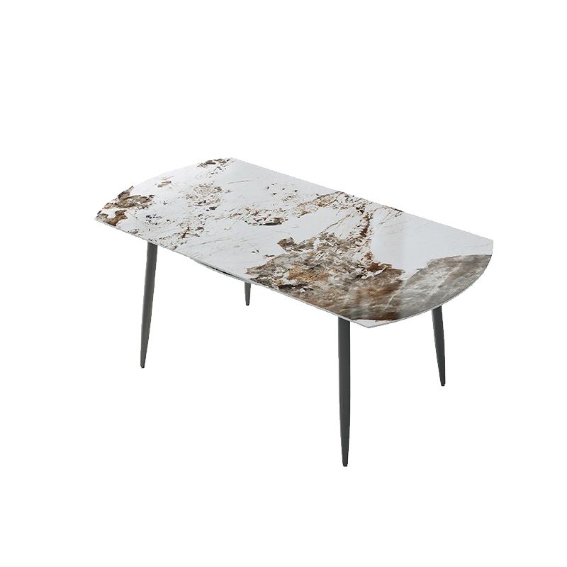 Contemporary Stone Dining Table Kitchen Dinner Table with 4-foot