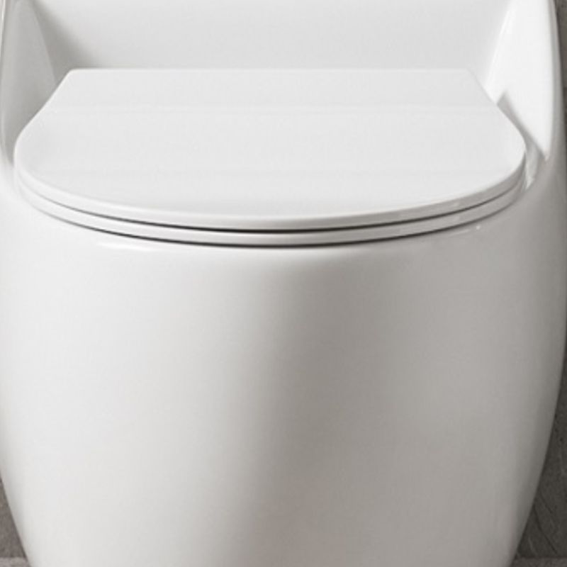 Contemporary Ceramic Toilet Floor Mount Urine Toilet with Slow Close Seat for Washroom