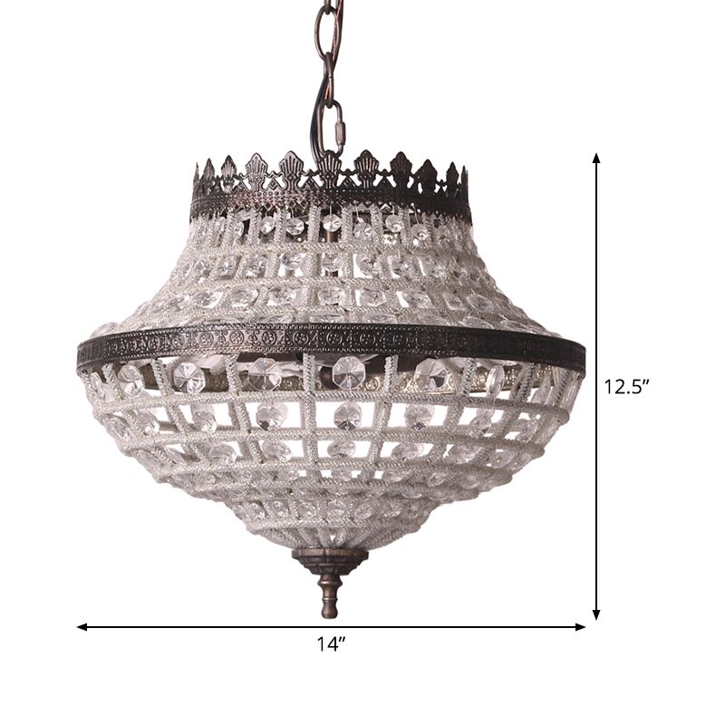 2 bulbi lampadario a soffitto tagliato laser il tradizionale illuminazione a sospensione di cristallo in bronzo