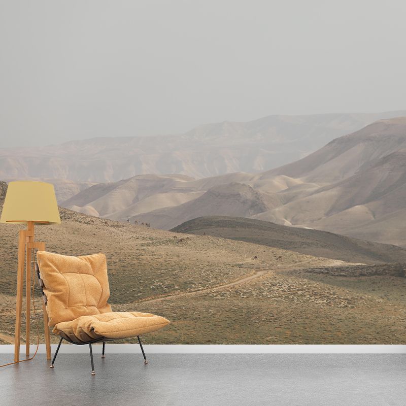Desert Landscape Wall Mural Wallpaper Modern Mildew Resistant for Bedroom