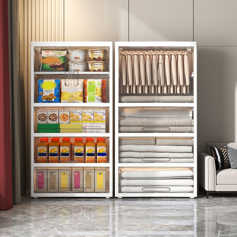 Hinged Wardrobe Cabinet Contemporary Plastic Wardrobe Closet