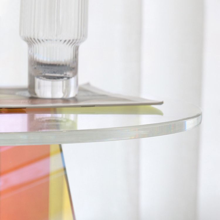Modern Round/Elliptical Coffee Table Colored Plastic Cocktail Table