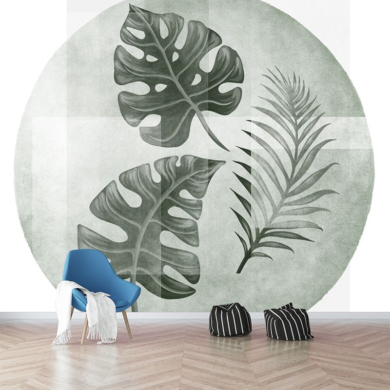 Environmental Illustration Mural Wallpaper Monstera Indoor Wall Mural