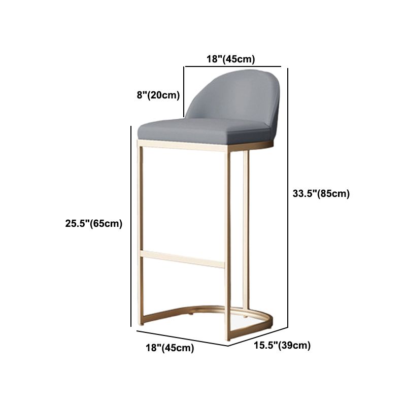 Glam Metal Bar Table Set 1/2/5 Pieces Rectangle Bar Table with High Stools