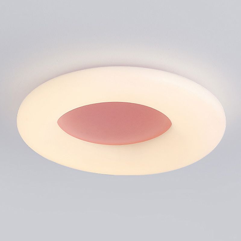 Lampada del soffitto a forma di cerchio in stile moderno 1 Metal 1 Luce Luce per soggiorno per soggiorno