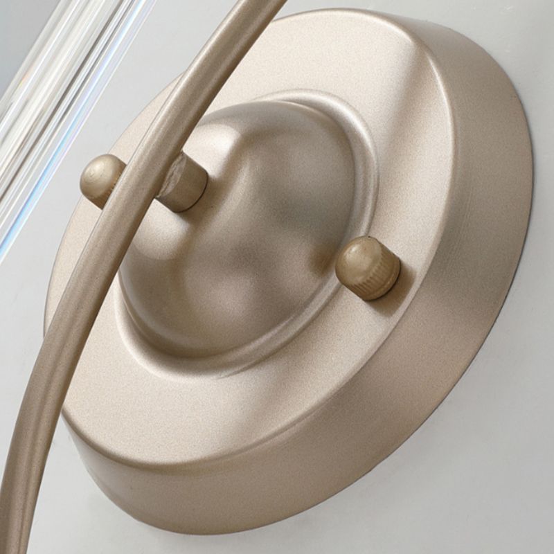 Lampada da parete in ottone in metallo elettroplato in moderna luce cilindrica cristallina di cristallo