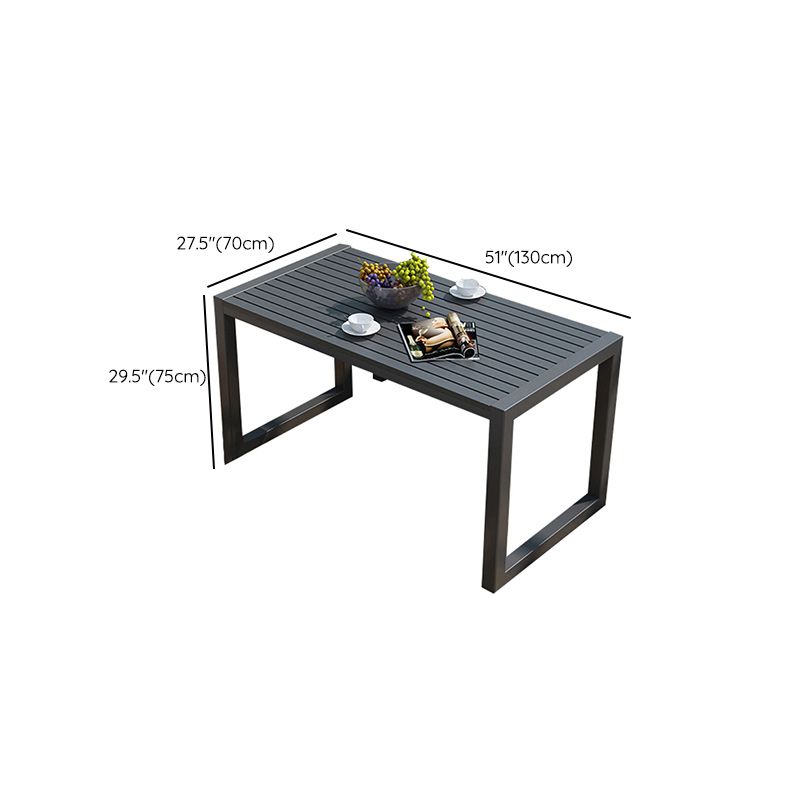 Rectangle Dining Table Industrial 29.52" High Brown Wood Table