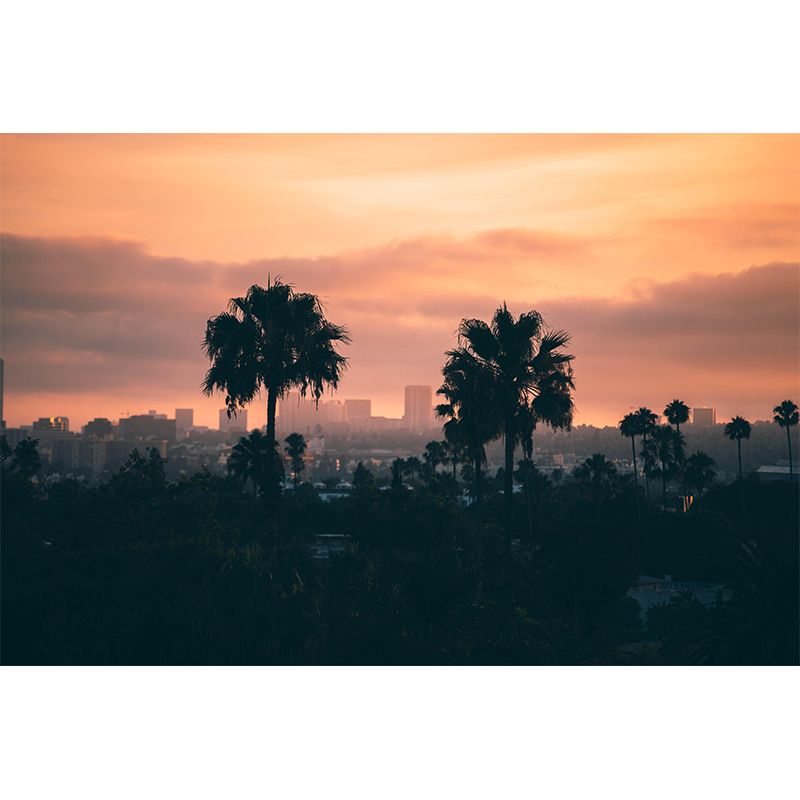 Tropical Scene Environmental Tropical Palm Mural Decorative Photography Wall Decor