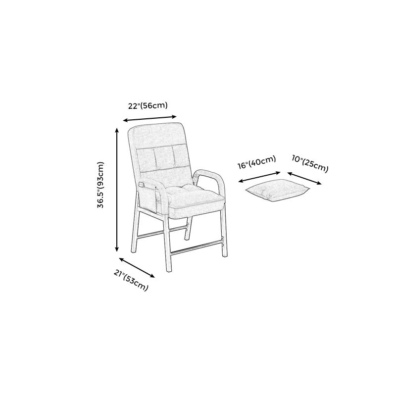 Linen Chair 22" L x20.8 W x36.2"H  Convertible Chair for Living Room