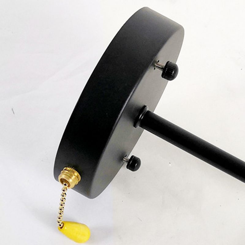 Industrial Tapered Shape Wall Mount Light Fixture Metal 1 Light Sconce Lamp in Black