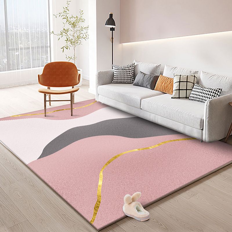 Alfombra de color de contraste púrpura alfombra moderna alfombra moderna para sala de estar
