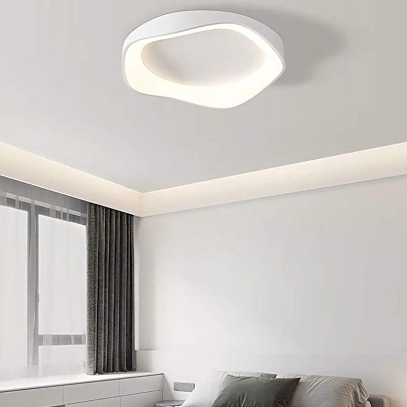 Metal Ceiling Light Fixture Nordic Style LED Flush Mount for Bedroom