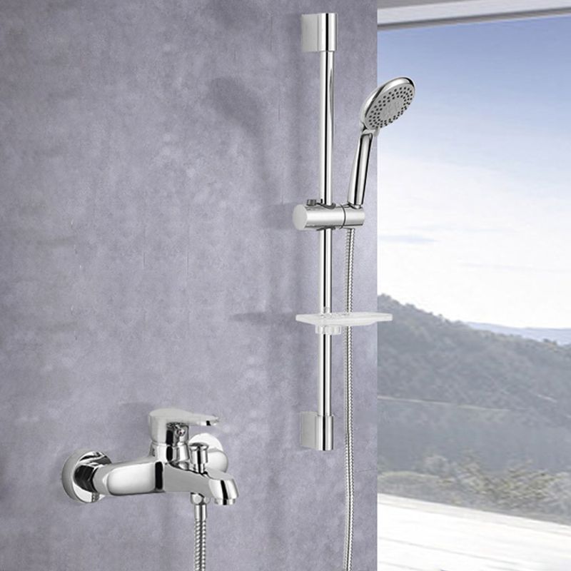 Bathroom Tub Spout Wall Mounted Hand Shower Fixed Bathtub Faucet