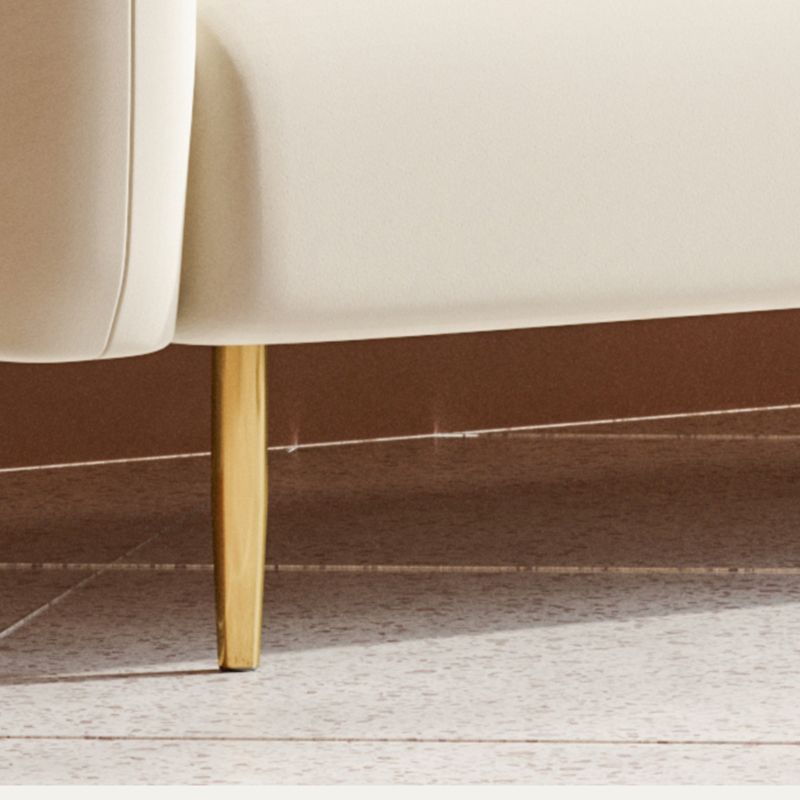 Overgangs moderne strakke achterbank 29.53 "Hoge fluwelen opgerolde armbank voor woonkamer