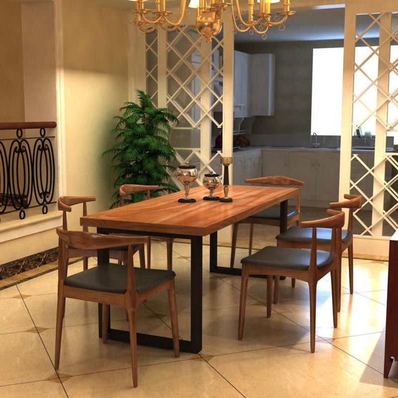 Industrial 1/2/7 Pieces Dining Set Wood Dining Furniture for Shop