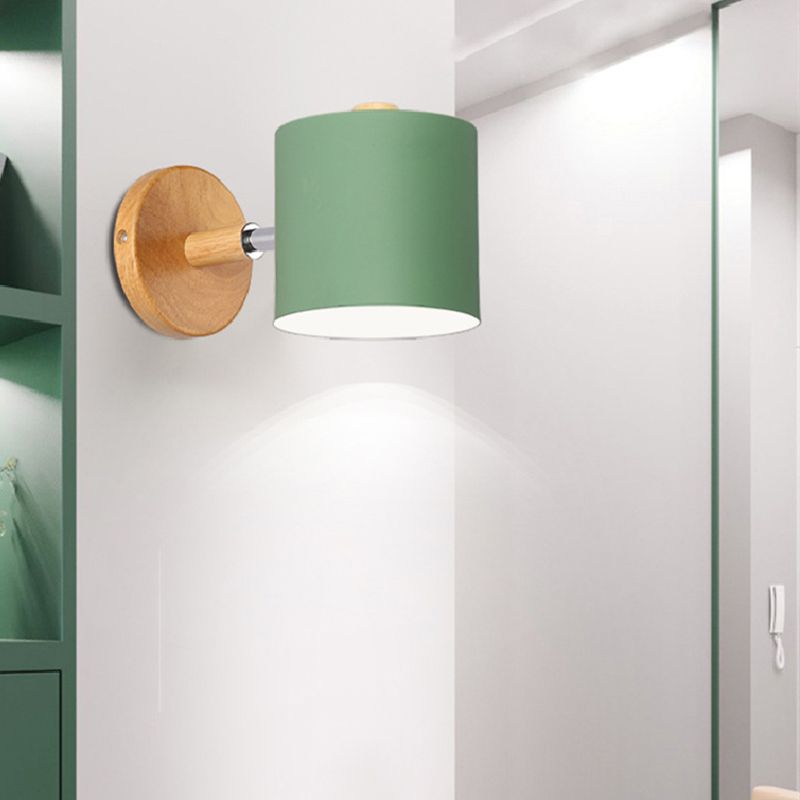 Nordic Style Iron Wall Light Colorful Geometry Shape Wall Lamp for Bedroom