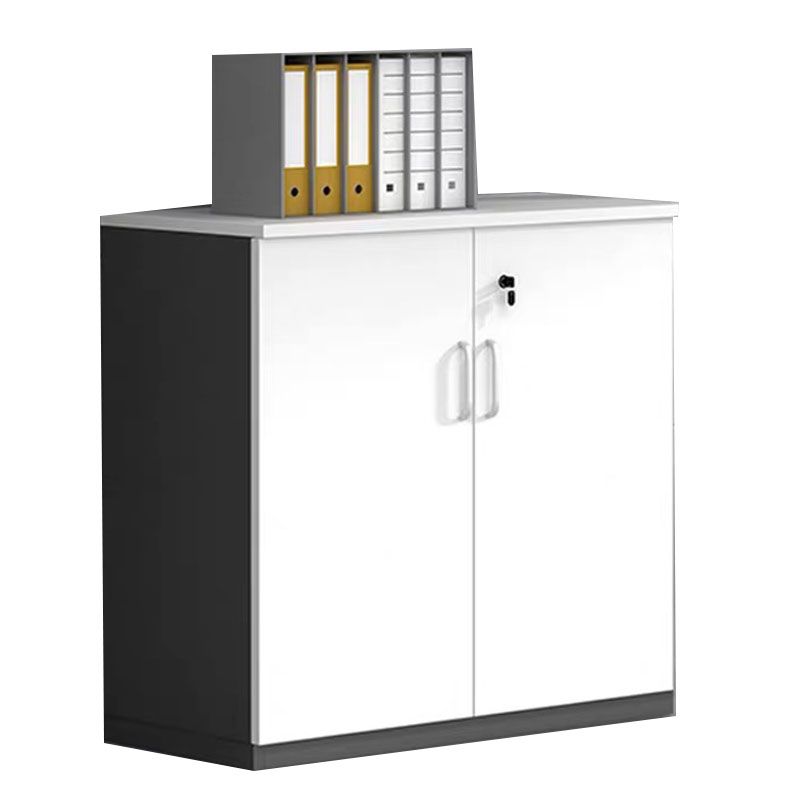 Contemporary Style Filing Cabinet Wood Lateral File Cabinet with Locking Storage