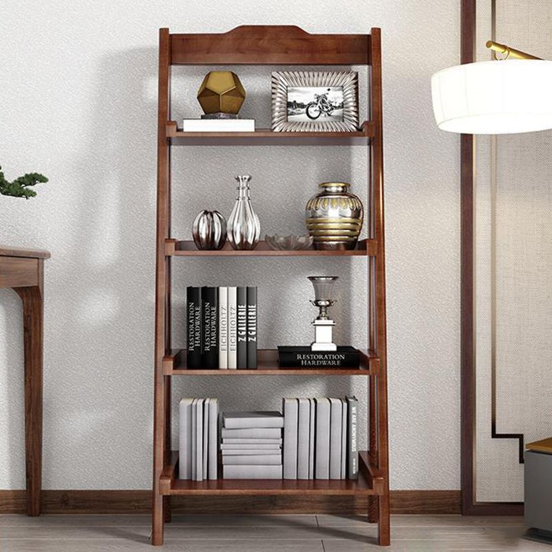 Scandinavian Open Back Standard Bookshelf Wooden Bookcase for Study Room