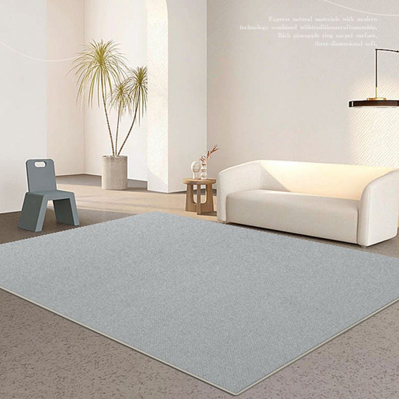 Beige modern tapijt, polyester, puur kleur, binnentapijt, wasbaar tapijt voor woondecoratie