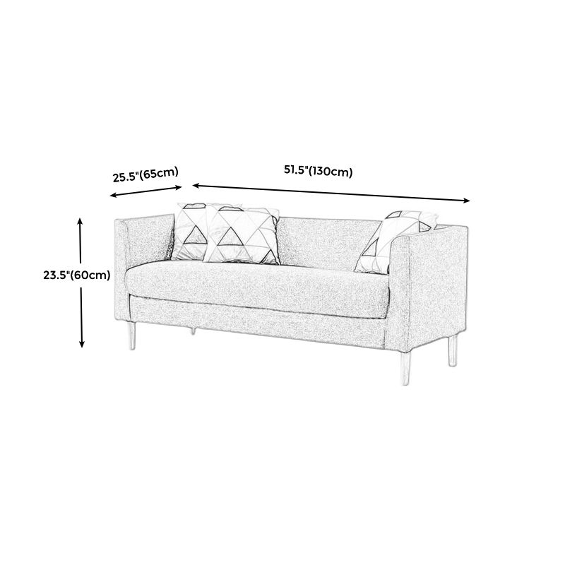 23.23 "H Tuxedo Arm Sofa met strakke achterbank voor woonkamer, appartement