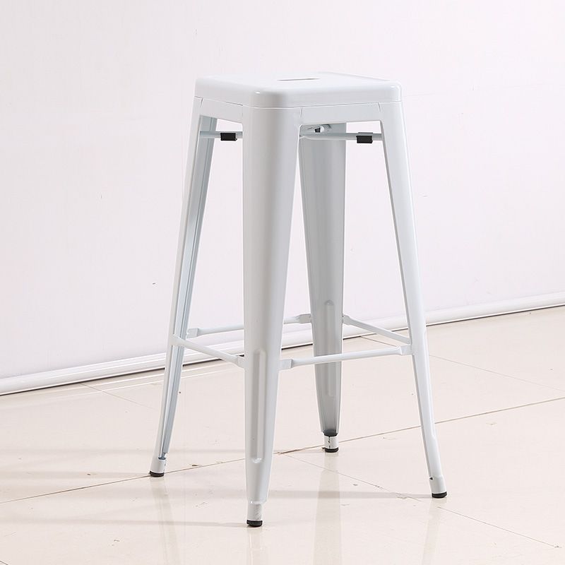 Industrial Backless Counter Stool Metal Counter Height Stools