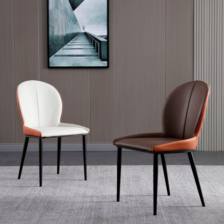 Metal moderno de la cocina del estilo que cena el Wingback de las sillas que cena la silla lateral del brazo