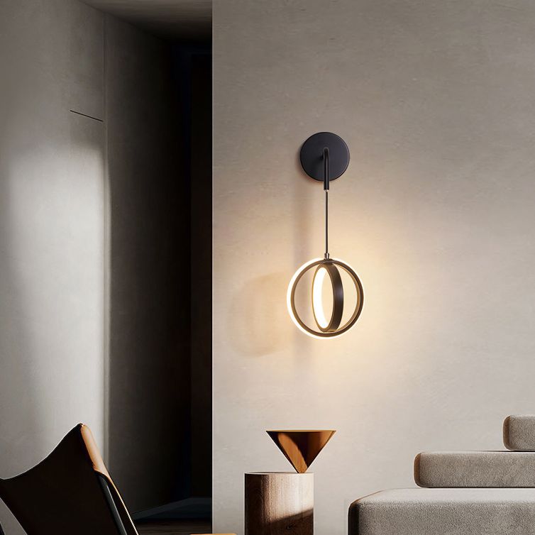 Luce contemporanea a 2 luci a 2 luci a parete a parete montata per la camera da letto