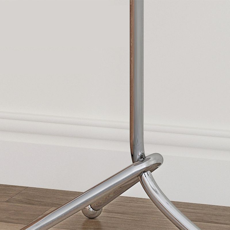 Modern Steel 3 Legs End Table Dia 11" Wood Top Bedside Table
