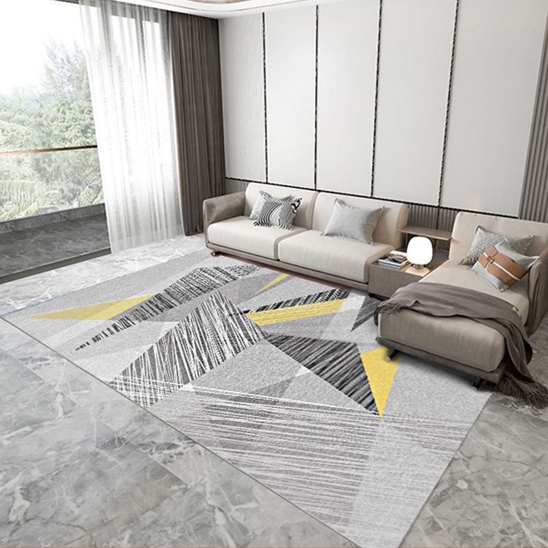 Bunt moderner Teppich Geometrisches Muster Polyester Fläche Teppich Färbung Resiatnt Teppich für Wohnkultur